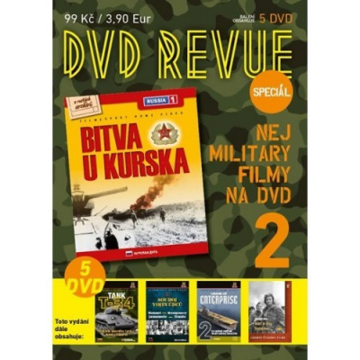 DVD Revue speciál 2: Letadlová loď Enterprise 2, Souboj vojevůdců 2, Bitva u Kurska, Tank T-34 a Smrt si říká Engelchen (5DVD) - 5x DVD v balení…