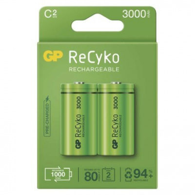 Nabíjecí baterie GP ReCyko 3000 C (HR14) 2 ks, papírová krabička