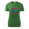 Zelené dámské tričko nejlepší učitelka přírodopisu na světě - dárek pro učitelku přírodopisu
