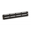 Patch panel Solarix SX48-6-UTP-BK UTP cat.6 48p., 2U, 350MHz