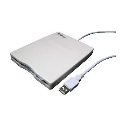 Sandberg externí mini disketová mechanika, USB, 3.5" diskety, bílá (133-50)