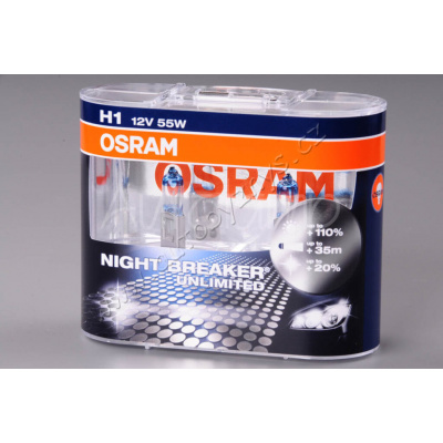 OSRAM NIGHT BREAKER UNLIMITED 64150NBU-HCB 12V H1 55W P14,5s 64150NBU-HCB