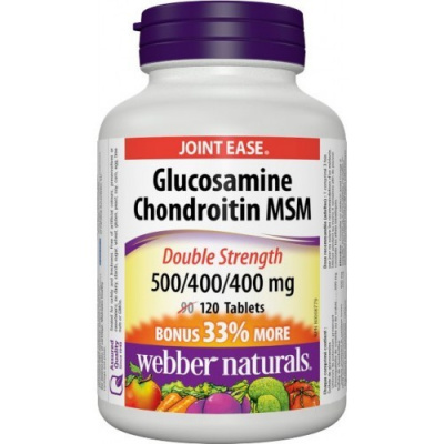 Webber Naturals Glucosamine Chondroitine MSM 500/400/400 mg 120 cps Webber Naturals