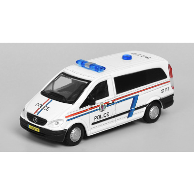 Mercedes-Benz Vito Police 1:50 - BBurago Mercedes Vito Policie - kovový model auta