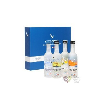 Grey Goose ultra premium French flavored vodka 5 x 0.05 l