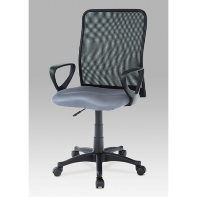 Autronic - Kancelářská židle, látka MESH šedá / černá, plyn.píst - KA-B047 GREY