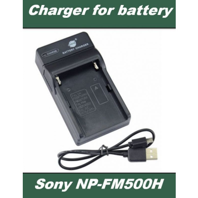 TopTechnology USB Nabíječka baterie Sony NP-F330, NP-F530, NP-F550, NP-F730H, NP-F750 flexibilní, neoriginální