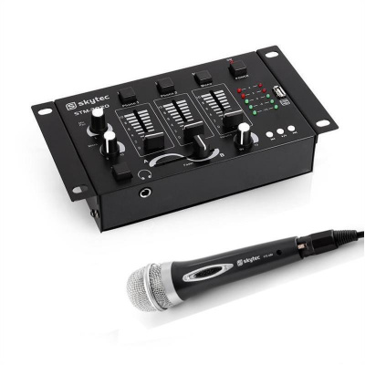 Electronic-Star Mini DJ set, 3/2 kanálový mixážní pult, ruční mikrofon (PL-2639-4440)