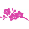 SAMOLEPKA Květina dekor 008 levá orchidej (16 - růžová) NA AUTO, NÁLEPKA, FÓLIE, POLEP, TUNING, VÝROBA, TISK, ALZA
