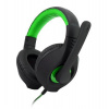 C-TECH herní sluchátka s mikrofonem Nemesis V2 (GHS-14G), černo-zelená GHS-14G