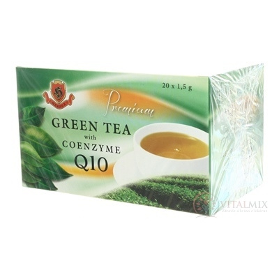 HERBEX Premium GREEN TEA S Q10 zelený čaj 20x1,5 g (30 g)
