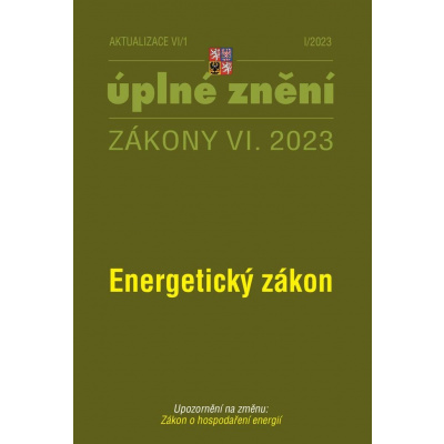 Aktualizace VI/1 / 2023 - Energetický zákon - Poradce s.r.o.