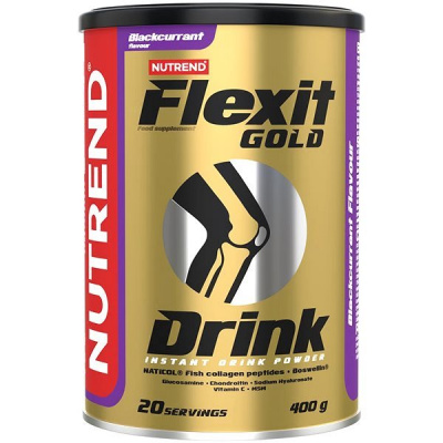 Nutrend Flexit Gold Drink, 400 g, černý rybíz