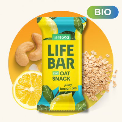 Lifefood Tyčinka Lifebar Oat snack citronový 40 g BIO