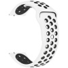 Mobilly řemínek pro Amazfit GTS 2,3, BIP a Quick Release hodinky, 20 mm, silikonový, bílo-černý DSJ-03-00T white/black 20mm