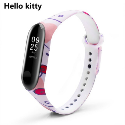 OEM POUZE TPU náramek pro Xiaomi Mi Band 3 nebo Mi Band 4 nebo Mi Band 5 nebo Mi Band 6 Hodnota voucheru: Hello Kitty