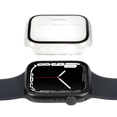 Gecko Covers Apple Watch 7 Cover Tempered Glass 41 mm V10A10C0, čiré