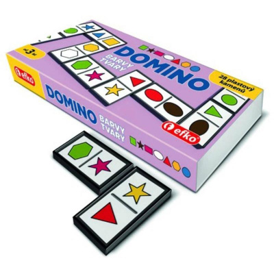 Efko HRA Domino naučné barvy a tvary (společenská hra)