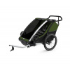 Thule Chariot Cab 2 Aluminium/Cypress Green