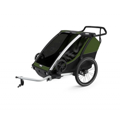 Thule Chariot Cab 2 Aluminium/Cypress Green