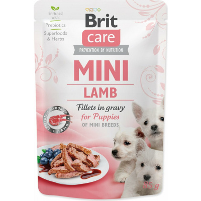 Brit Care Puppies Mini Lamb Fillets in Gravy 85 g