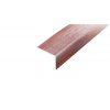 ACARA AP2 schodová lišta samolepící, hliník + dýha lakovaná ořech, 20x25 mm, 2,7 m