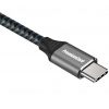 PremiumCord USB-C zahnutý kabel ( USB 3.2 GEN 2, 3A, 60W, 20Gbit/s ) 2m, oplet, ku31cu2