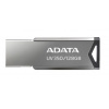 ADATA Flash Disk 128GB UV350, USB 3.2 Dash Drive, tmavě stříbrná textura kov - AUV350-128G-RBK