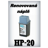 SuperNakup - Náplně do tiskáren HP-20 - black - SADA 3 náplní - renovované