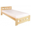 Drewmax Dřevěná postel 90x200 LK145 (barva: borovice)