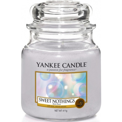 Yankee Candle Sweet Nothings - Sladké nic vonná svíčka Classic střední sklo 411 g