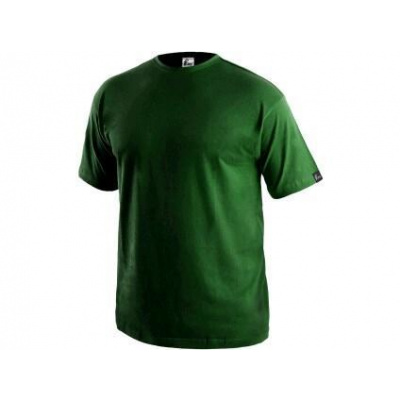 Tričko CXS DANIEL, krátký rukáv, lahvově zelená 3XL