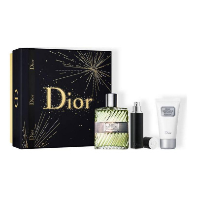 Christian Dior Christian Dior Eau Sauvage SET: Toaletní voda 100ml + Toaletní voda 10ml + Sprchovací gél 50ml Pre mužov Toaletní voda