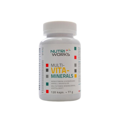 NutriWorks Multivitaminerals 120 kapslí