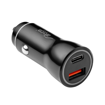 AKYGA Automobilový napájecí zdroj USB A zásuvka,USB C zásuvka