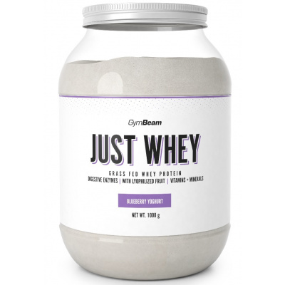 Proteinové prášky Protein Just Whey GymBeam 1000 g - blueberry yoghurt 28324-11