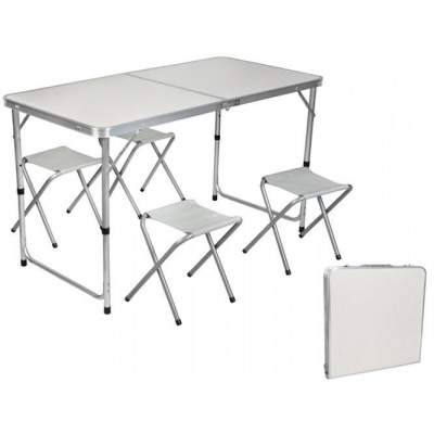 Maxo Kempingový stůl + 4 židle