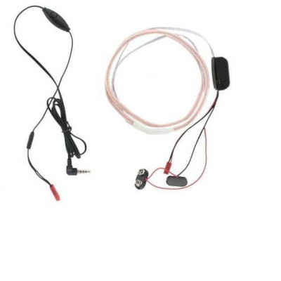 SpyTech Špionážní sluchátko s kabelovou smyčkou 9V - Barva: Světlé sluchátko MicSpy TE-09