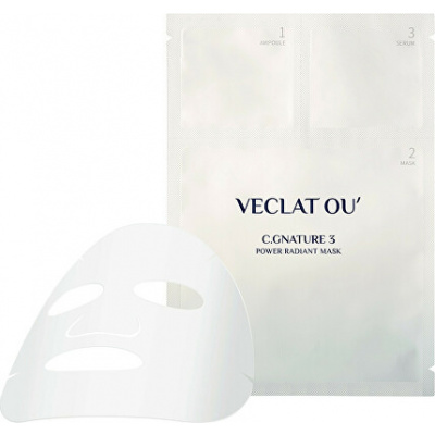 LeBody Třífázová rozjasňující pleťová maska Veclat Ou (3Step Power Radient Mask) 4 ks