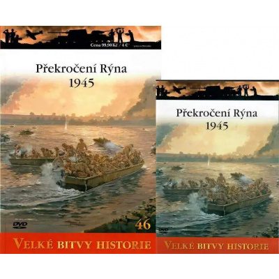 Velké bitvy historie 46 - Překročení Rýna 1945 (časopis + DVD)