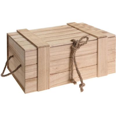 Homestyling Úložný box dřevěný sada 3 ks