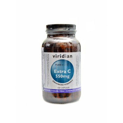 Viridian nutrition Extra C 550 mg 150 kapslí