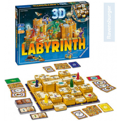 RAVENSBURGER Hra Labyrinth 3D *SPOLEČENSKÉ HRY* 2426279