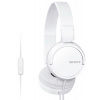 SONY MDR-ZX110AP Uzavřená sluchátka na uši - White - MDRZX110APW.CE7