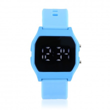 JG Z1849 Silikonové LED hodinky Unisex modré