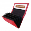 Kasírka červená koženková PROFESIONAL, kasírtaška peněženka pro číšníky dámská