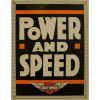 Těžká smaltovaná cedule Harley Davidson Power&Speed