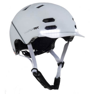SAFE-TEC Chytrá Bluetooth helma/ SK8 White S 2003-156
