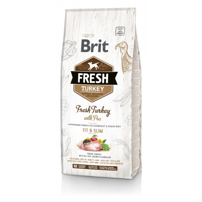 Brit Fresh Turkey with Pea Adult Fit & Slim 12 kg