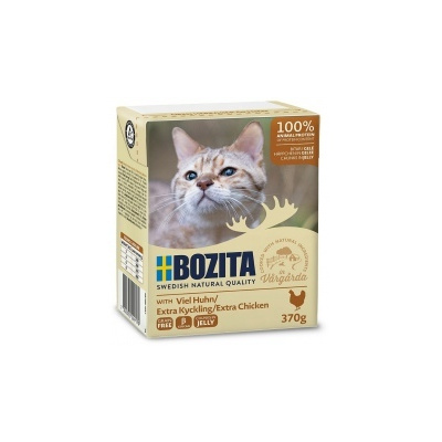Kousky v želé BOZITA Cat s kuřecím masem - Tetra Pak 370g